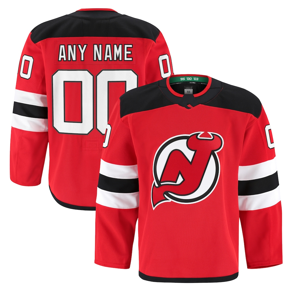 Keante Cheap NJ.Devils Red Home Authentic Pro Jerseys