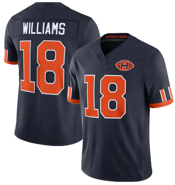 Keante C.Bears #18 Caleb Williams Navy 2026 F.U.S.E. Rivalries Collection Limited Football Stitched Jersey