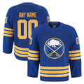 Keante Custom B.Sabres Royal Home Authentic Pro Stitched Jerseys