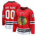 Keante Custom C.Blackhawks Red Centennial Breakaway Jerseys