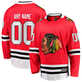 Keante Custom C.Blackhawks Red Home Breakaway Jerseys
