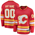 Keante Custom C.Flames Red Home Breakaway Jerseys