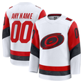 Keante Custom C.Hurricanes White Away Premium Stitched Jerseys