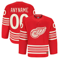 Keante Custom DR.Wings Red Anniversary Authentic Pro Jerseys