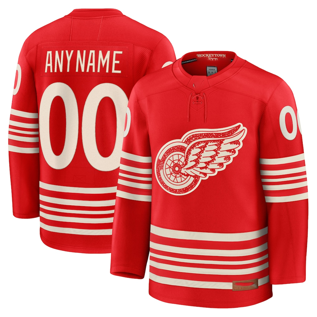 Keante Custom DR.Wings Red Centennial Premium Jerseys