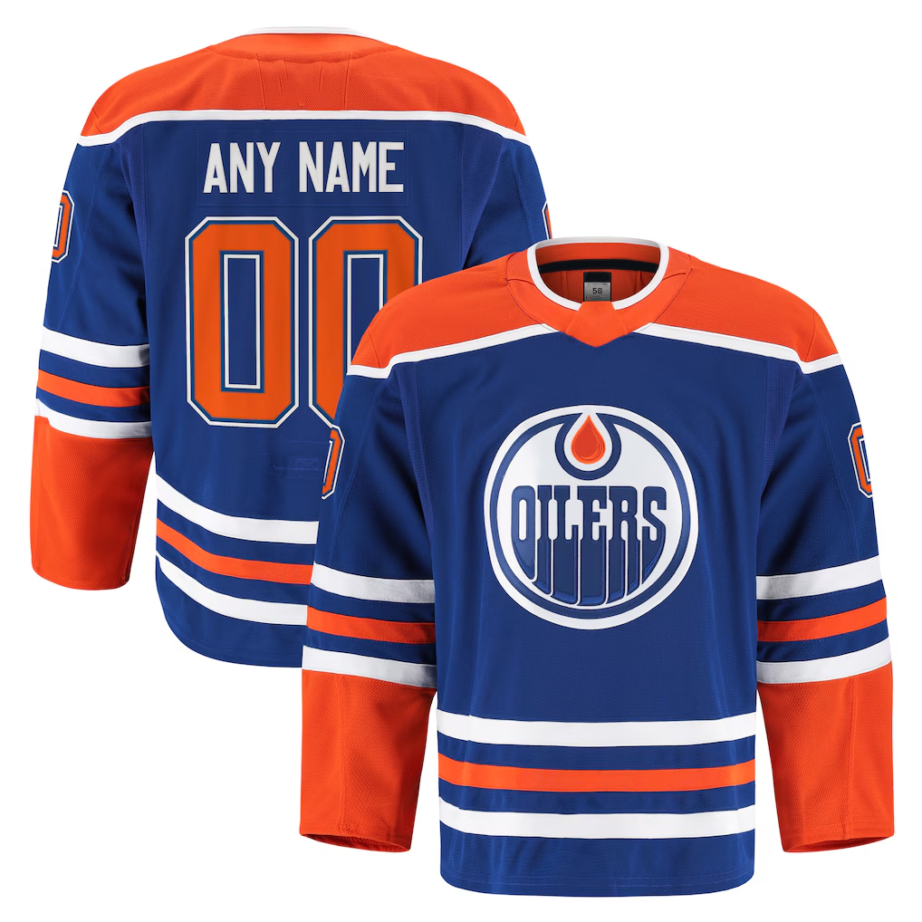 Keante Custom E.Oilers Royal Home Authentic Pro Jerseys