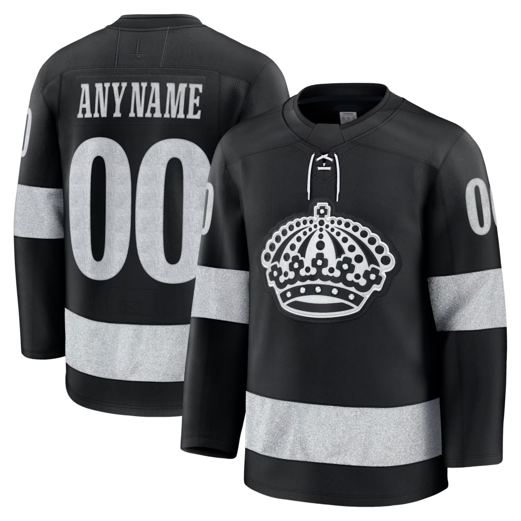 Keante Custom LA.Kings Black Alternate Premium Jerseys