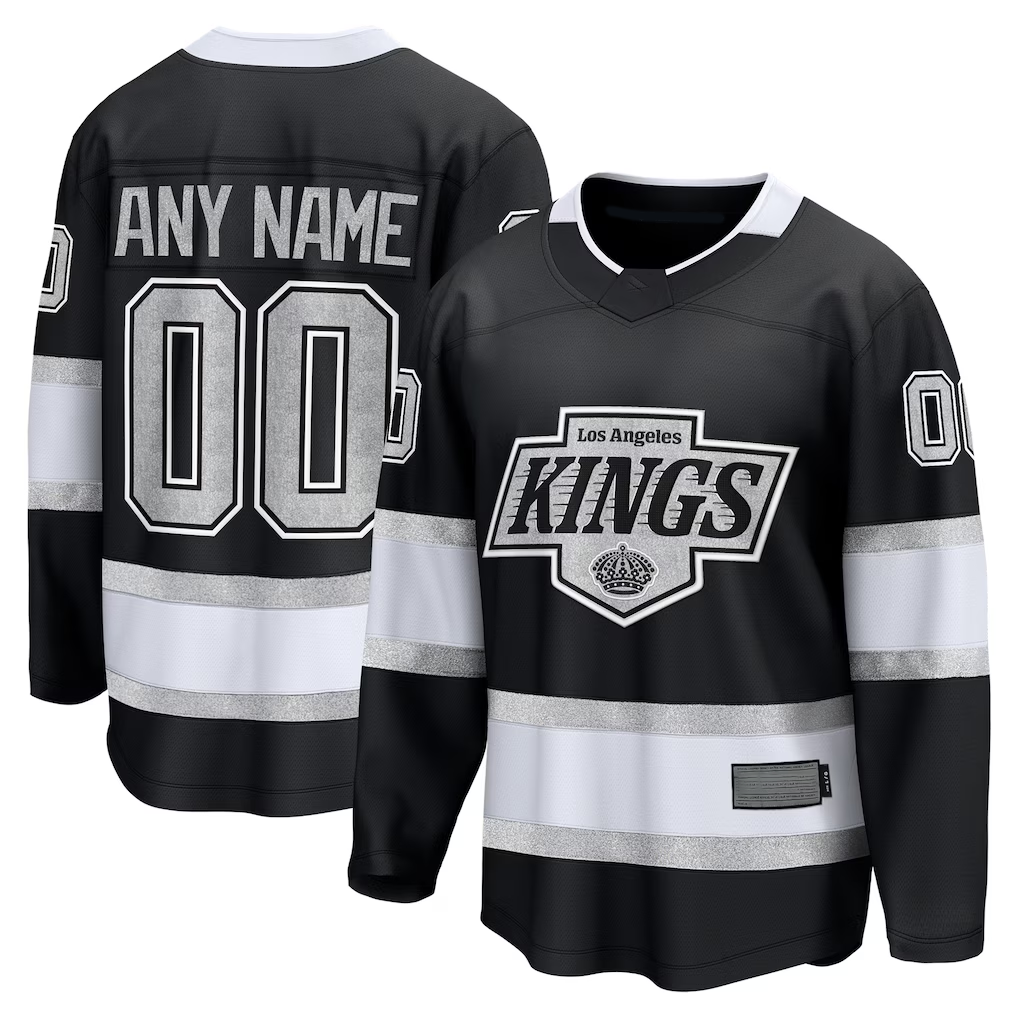 Keante Custom LA.Kings Black Home Breakaway Jerseys