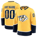 Keante Custom N.Predators Gold Home Premium Jerseys