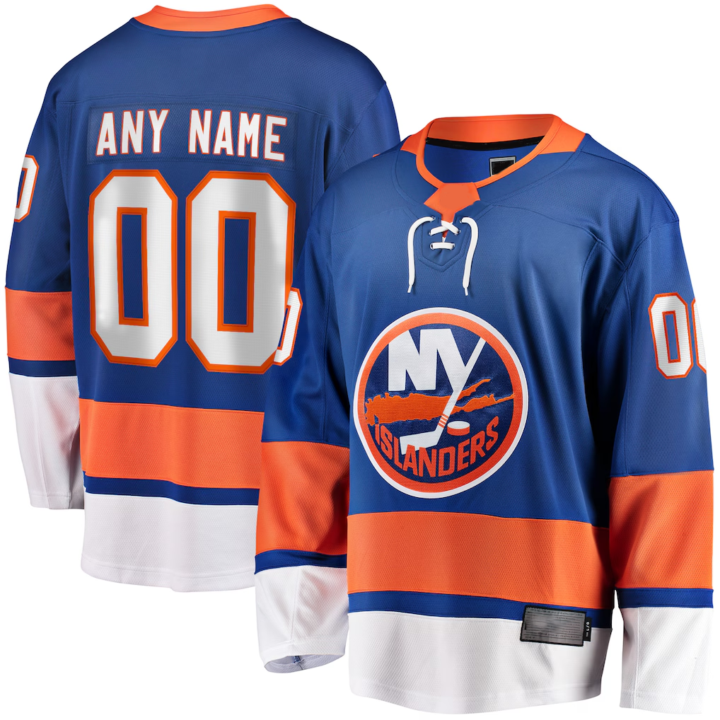 Keante Custom NY.Islanders Blue Breakaway Jerseys