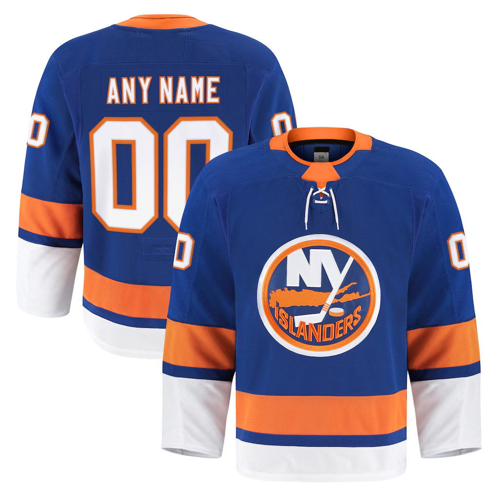 Keante Custom NY.Islanders Royal Home Authentic Pro Jerseys
