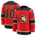 Keante Custom O.Senators Red Alternate Premium Jerseys
