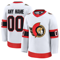 Keante Custom O.Senators White Away Premium Jerseys
