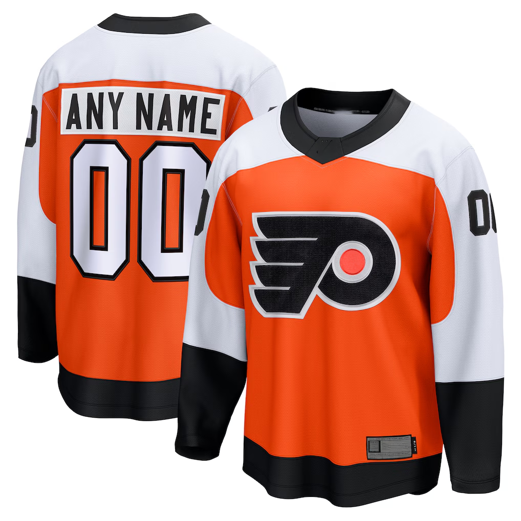 Keante Custom P.Flyers Orange Home Breakaway Jerseys