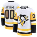 Keante Custom P.Penguins White Away Premium Jerseys
