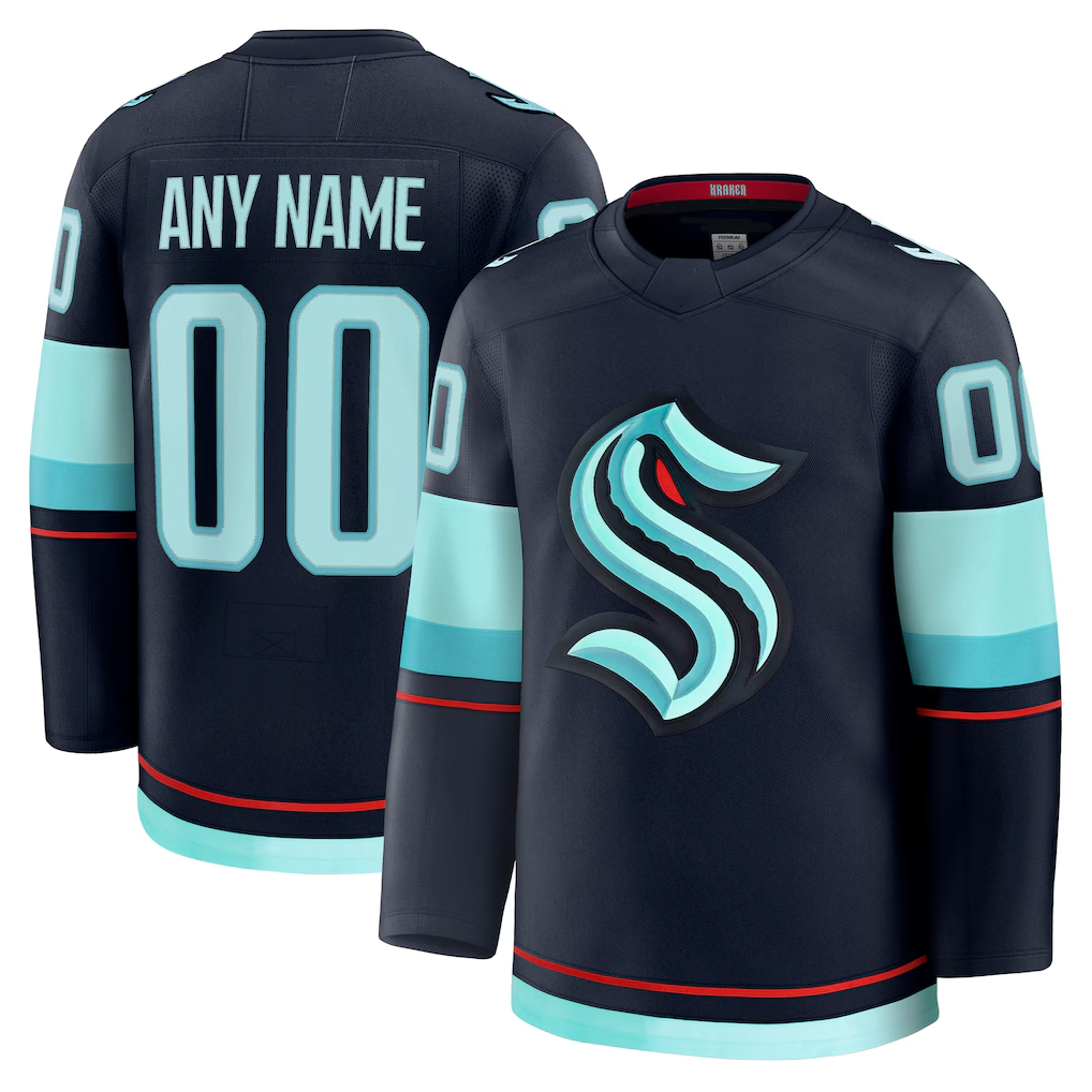 Keante Custom S.Kraken Deep Sea Blue Home Premium Jerseys