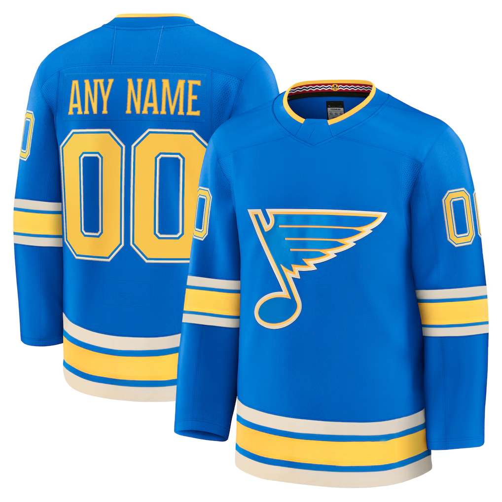 Keante Custom SL.Blues Blue Alternate Premium Jerseys