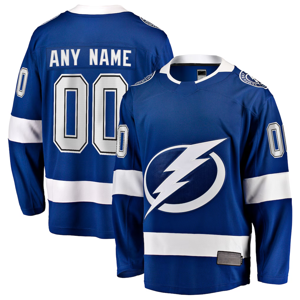 Keante Custom TB.Lightning Blue Home Breakaway Jerseys