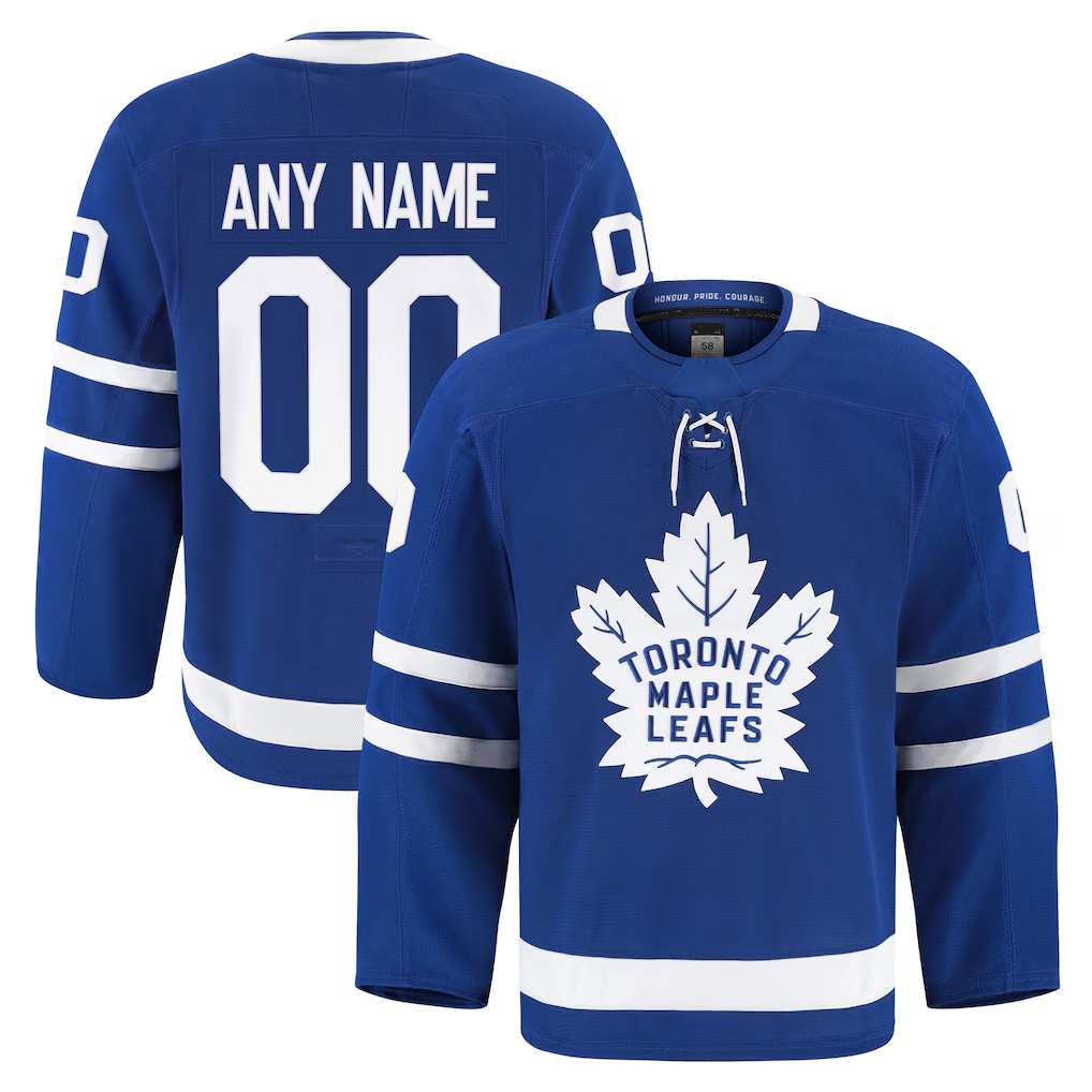 Keante Custom TM.Leafs Blue Home Authentic Pro Jerseys