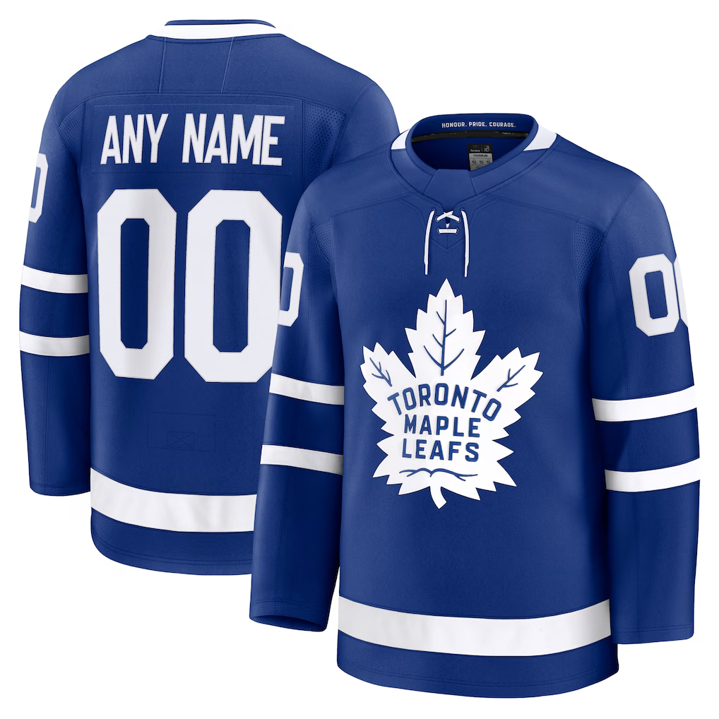Keante Custom TM.Leafs Blue Home Premium Jerseys