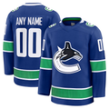 Keante Custom V.Canucks Blue Home Premium Jerseys