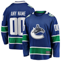 Keante Custom V.Canucks Blue Home Team Breakaway Jerseys