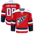 Keante Custom W.Capitals Red Alternate Authentic Pro Jerseys