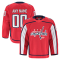 Keante Custom W.Capitals Red Home Authentic Pro Jerseys