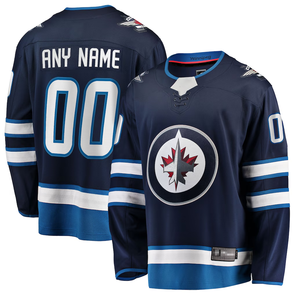 Keante Custom W.Jets Blue Home Breakaway Jerseys