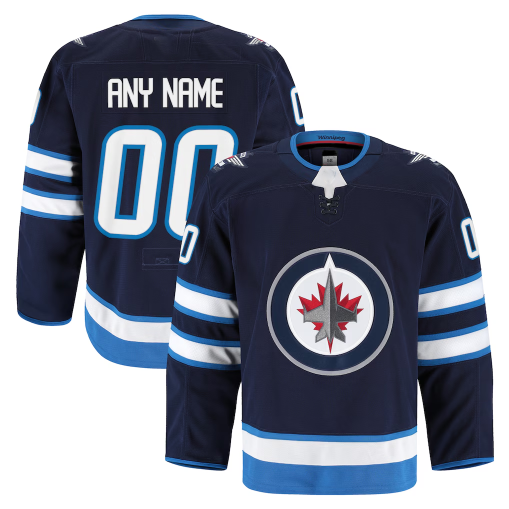 Keante Custom W.Jets Navy Home Authentic Pro Jerseys