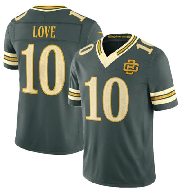Keante GB.Packers #10 Jordan Love Dark Green 2026 F.U.S.E. Rivalries Collection Limited Football Stitched Jersey