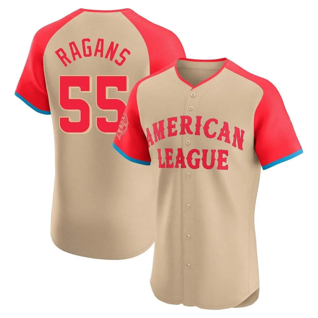 Keante KC.Royals #55 Cole Ragans Player Cream American League All-Star Limited Elite Home Stitched Jerseys