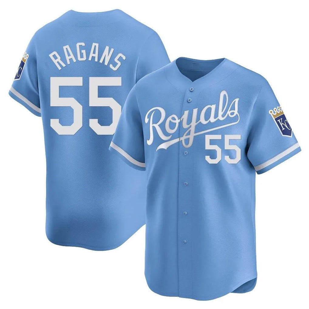 Keante KC.Royals #55 Cole Ragans Player Light Blue Alt Limited Home Stitched Jerseys