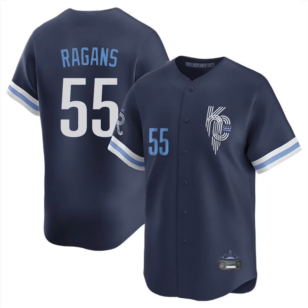 Keante KC.Royals #55 Cole Ragans Player Navy City Connect Limited Home Stitched Jerseys