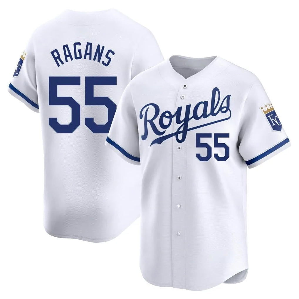 Keante KC.Royals #55 Cole Ragans Player White Alt Limited Home Stitched Jerseys