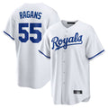 Keante KC.Royals #55 Cole Ragans Player White Home Game Stitched Jerseys