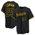 Keante LA.Dodgers #25 Tommy Edman Player Black Snake Skin City Game Home Stitched Jerseys