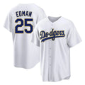 Keante LA.Dodgers #25 Tommy Edman Player Gold White 2026 Collection Stadium Game Stitched Jerseys
