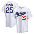 Keante LA.Dodgers #25 Tommy Edman Player Gold White 2026 Collection Stadium Limited Stitched Jerseys