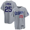 Keante LA.Dodgers #25 Tommy Edman Player Gray Game Limited Home Stitched Jerseys