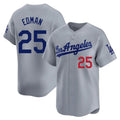 Keante LA.Dodgers #25 Tommy Edman Player Gray Limited Home Stitched Jerseys