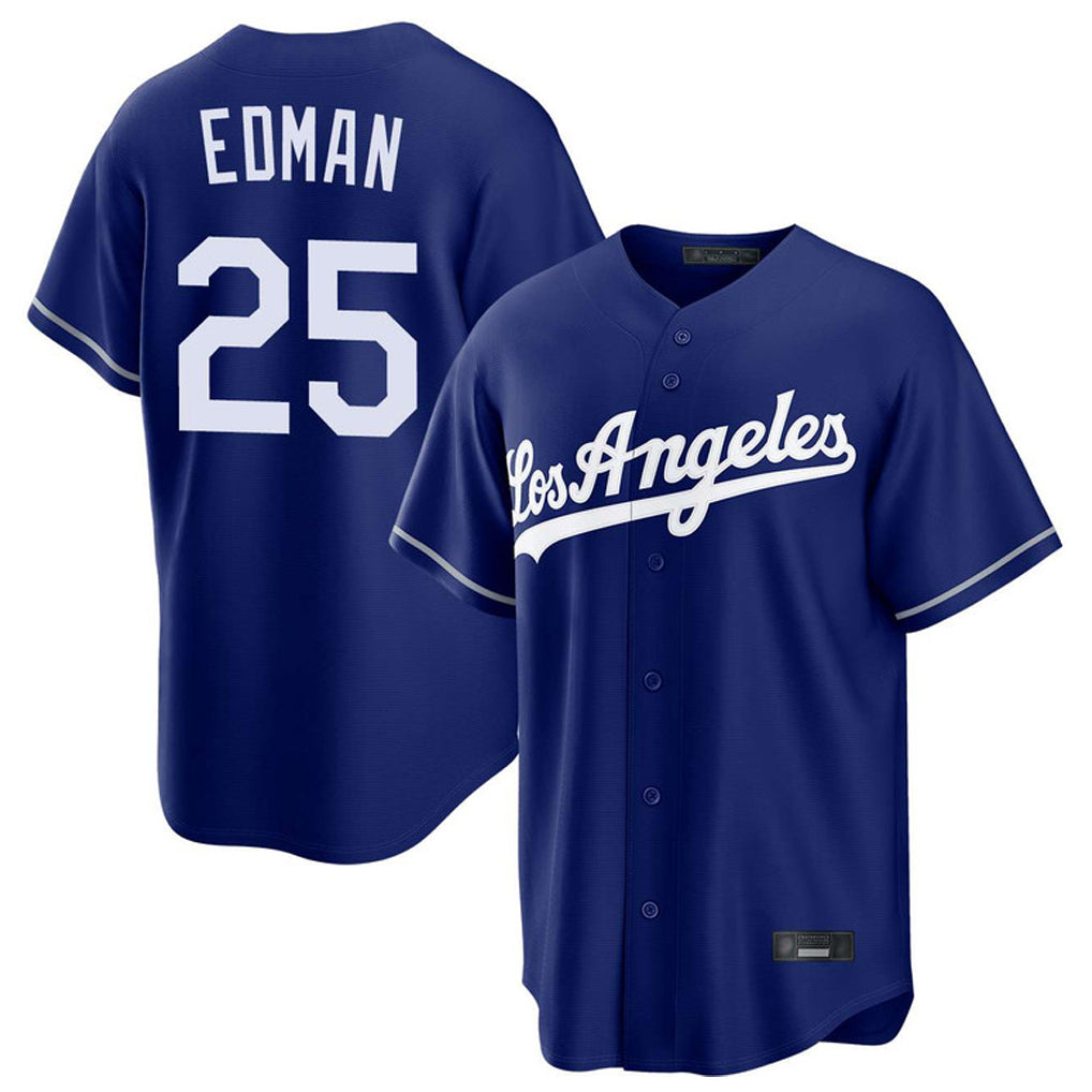 Keante LA.Dodgers #25 Tommy Edman Player Royal Game Stitched Jerseys