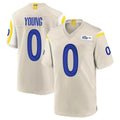 Keante LA.Rams #0 Byron Young Player Bone Home Game Stitched Jerseys