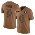 Keante LA.Rams #0 Byron Young Player Brown Salute To Service Limited Stitched Jerseys