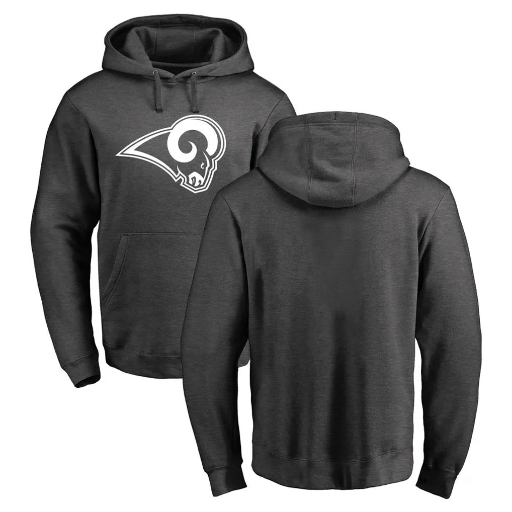 Keante LA.Rams #0 Byron Young Player Gray Pullover Hoodie Limited Game Stitched Jerseys