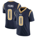 Keante LA.Rams #0 Byron Young Player Navy Limited Vapor Untouchable Home Game Stitched Jerseys