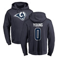 Keante LA.Rams #0 Byron Young Player Navy Pullover Hoodie Limited Game Stitched Jerseys