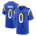 Keante LA.Rams #0 Byron Young Player Royal Home Game Stitched Jerseys