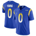 Keante LA.Rams #0 Byron Young Player Royal Limited Vapor Untouchable Home Game Stitched Jerseys