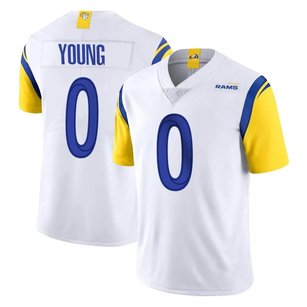 Keante LA.Rams #0 Byron Young Player White Limited Vapor Untouchable Home Game Stitched Jerseys